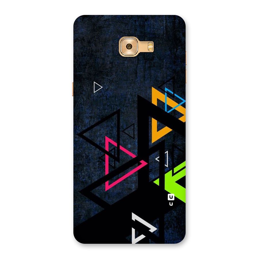 Coloured Triangles Back Case for Galaxy C9 Pro