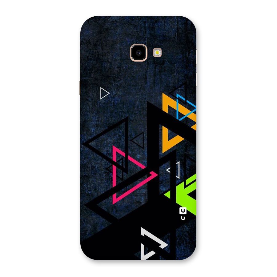 Coloured Triangles Back Case for Galaxy J4 Plus