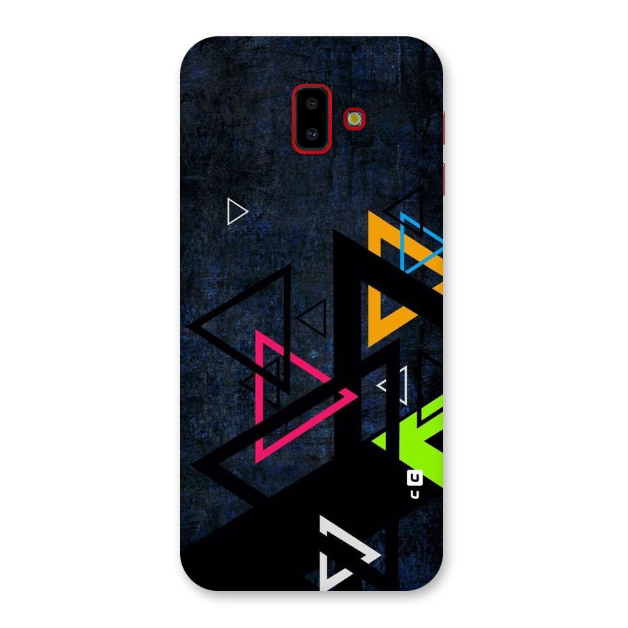 Coloured Triangles Back Case for Galaxy J6 Plus
