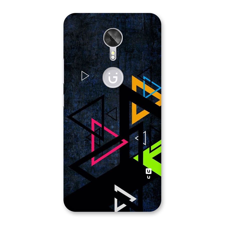 Coloured Triangles Back Case for Gionee A1