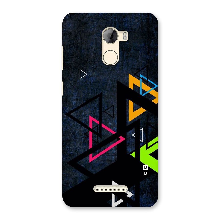 Coloured Triangles Back Case for Gionee A1 LIte