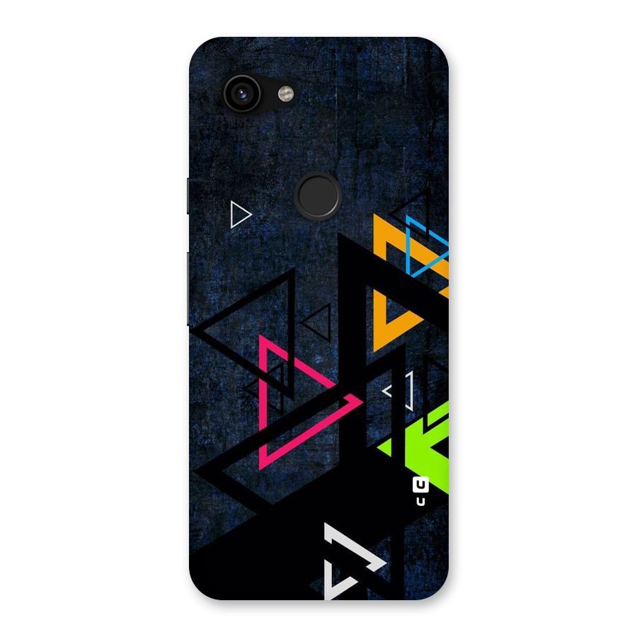 Coloured Triangles Back Case for Google Pixel 3a