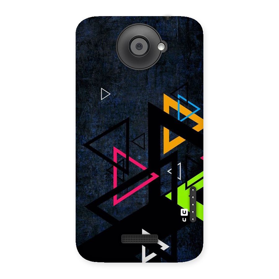 Coloured Triangles Back Case for HTC One X