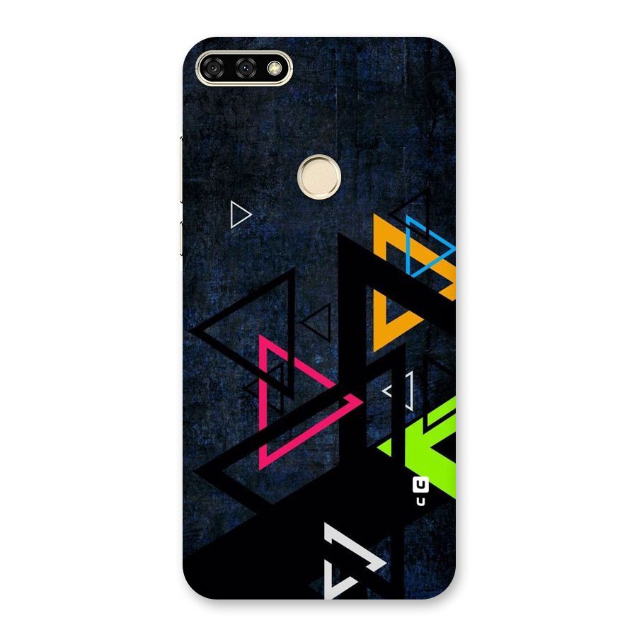 Coloured Triangles Back Case for Honor 7A