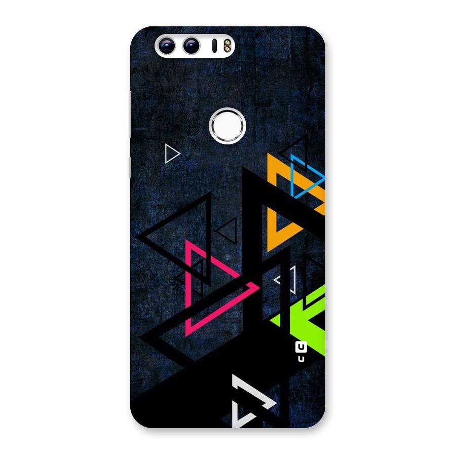 Coloured Triangles Back Case for Honor 8