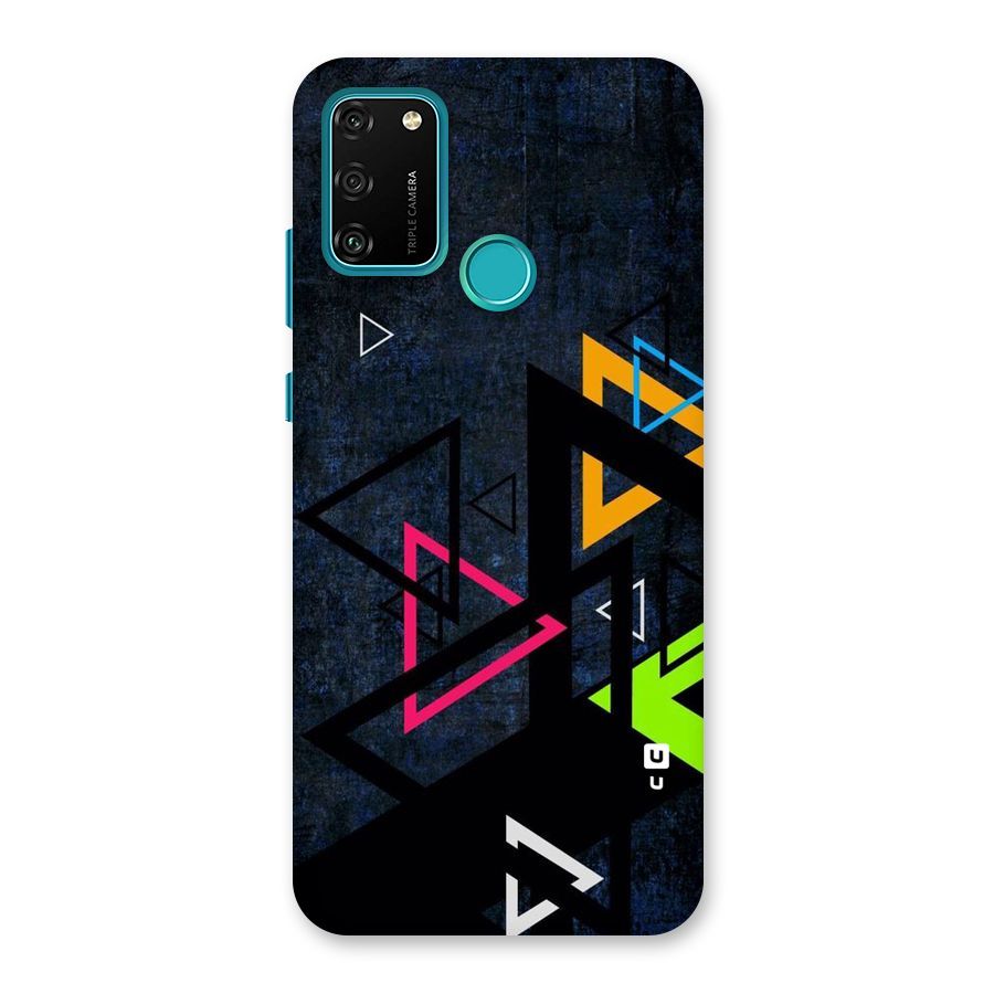 Coloured Triangles Back Case for Honor 9A
