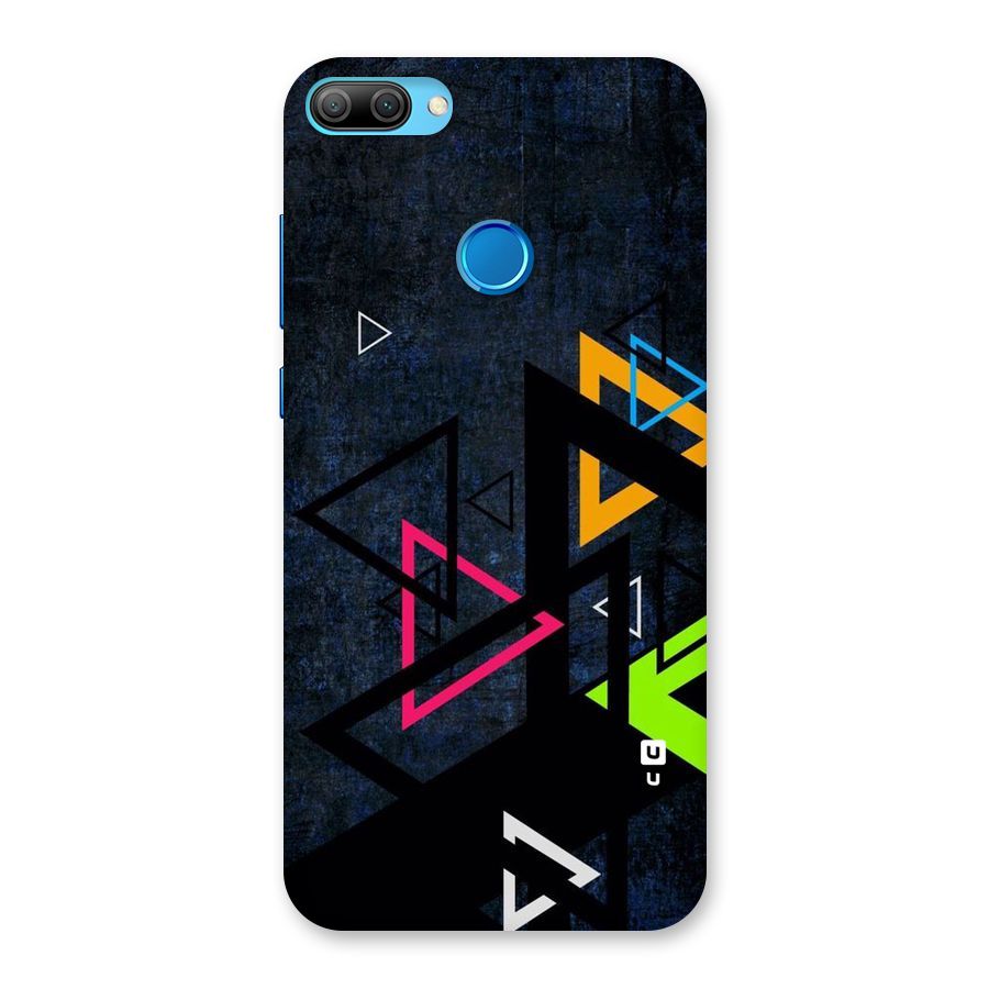 Coloured Triangles Back Case for Honor 9N
