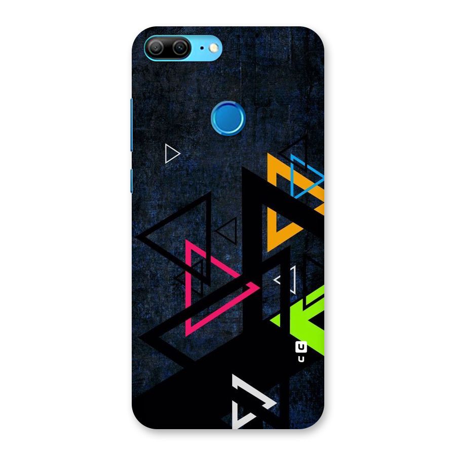 Coloured Triangles Back Case for Honor 9 Lite