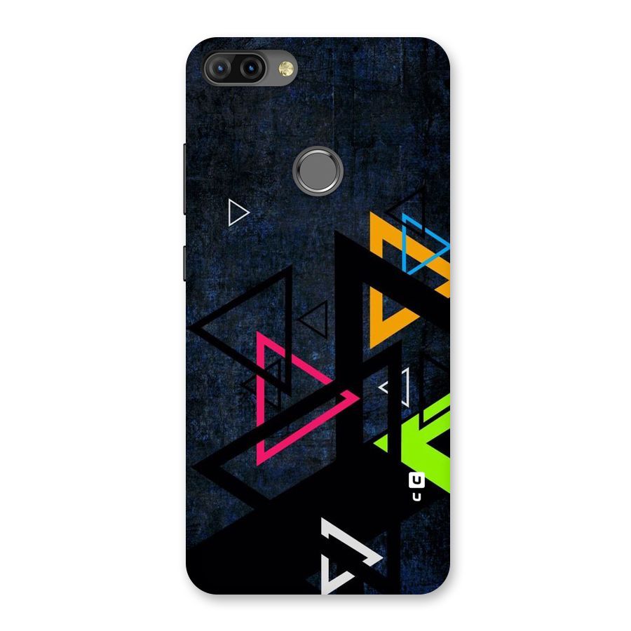 Coloured Triangles Back Case for Infinix Hot 6 Pro