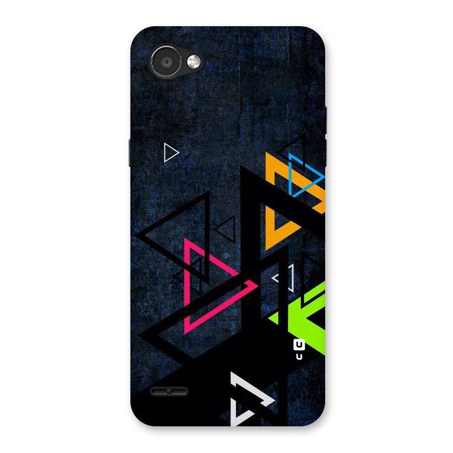 Coloured Triangles Back Case for LG Q6