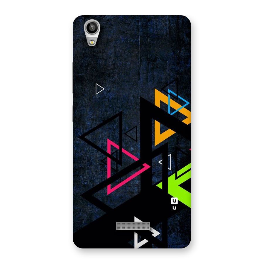 Coloured Triangles Back Case for Lava-Pixel-V1
