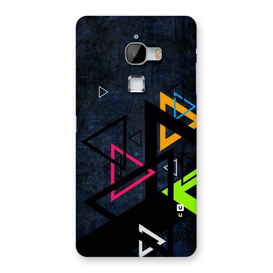 Coloured Triangles Back Case for LeTv Le Max