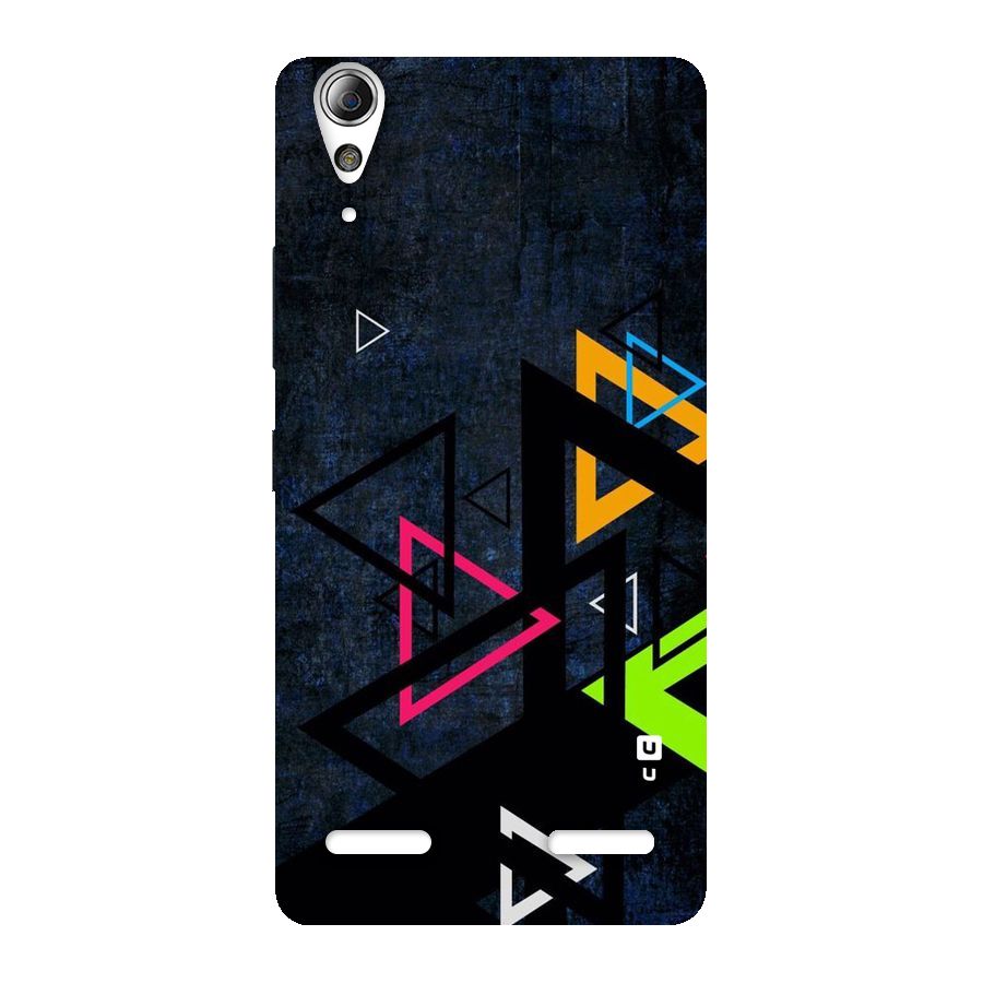 Coloured Triangles Back Case for Lenovo A6000 Plus