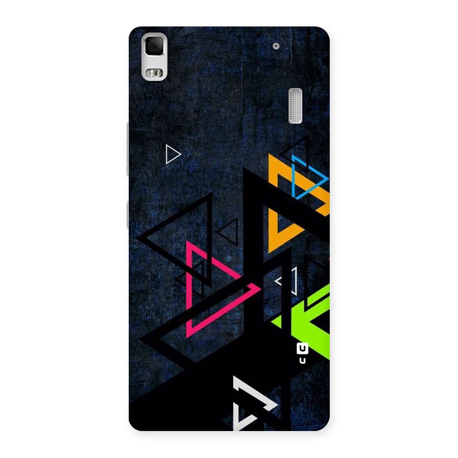 Coloured Triangles Back Case for Lenovo A7000