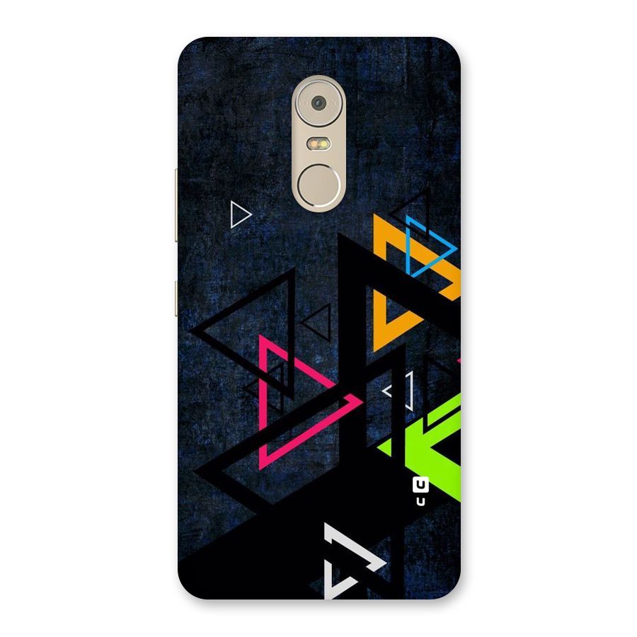 Coloured Triangles Back Case for Lenovo K6 Note