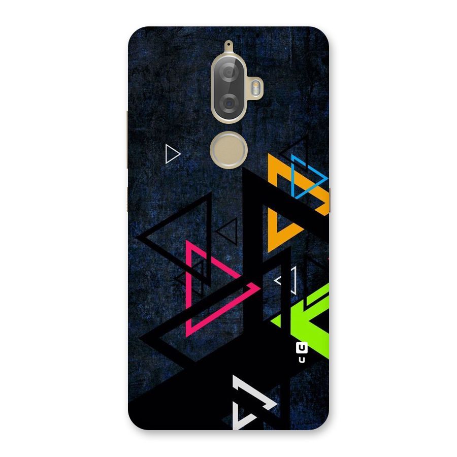Coloured Triangles Back Case for Lenovo K8 Plus