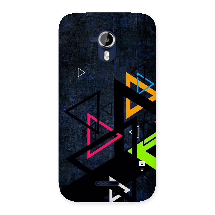 Coloured Triangles Back Case for Micromax Canvas Magnus A117
