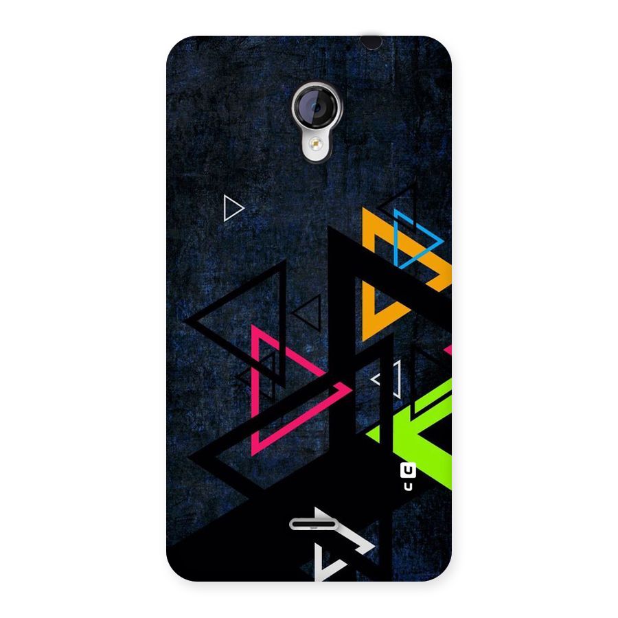 Coloured Triangles Back Case for Micromax Unite 2 A106