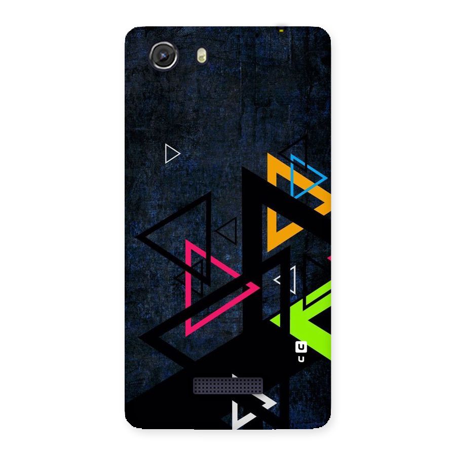 Coloured Triangles Back Case for Micromax Unite 3