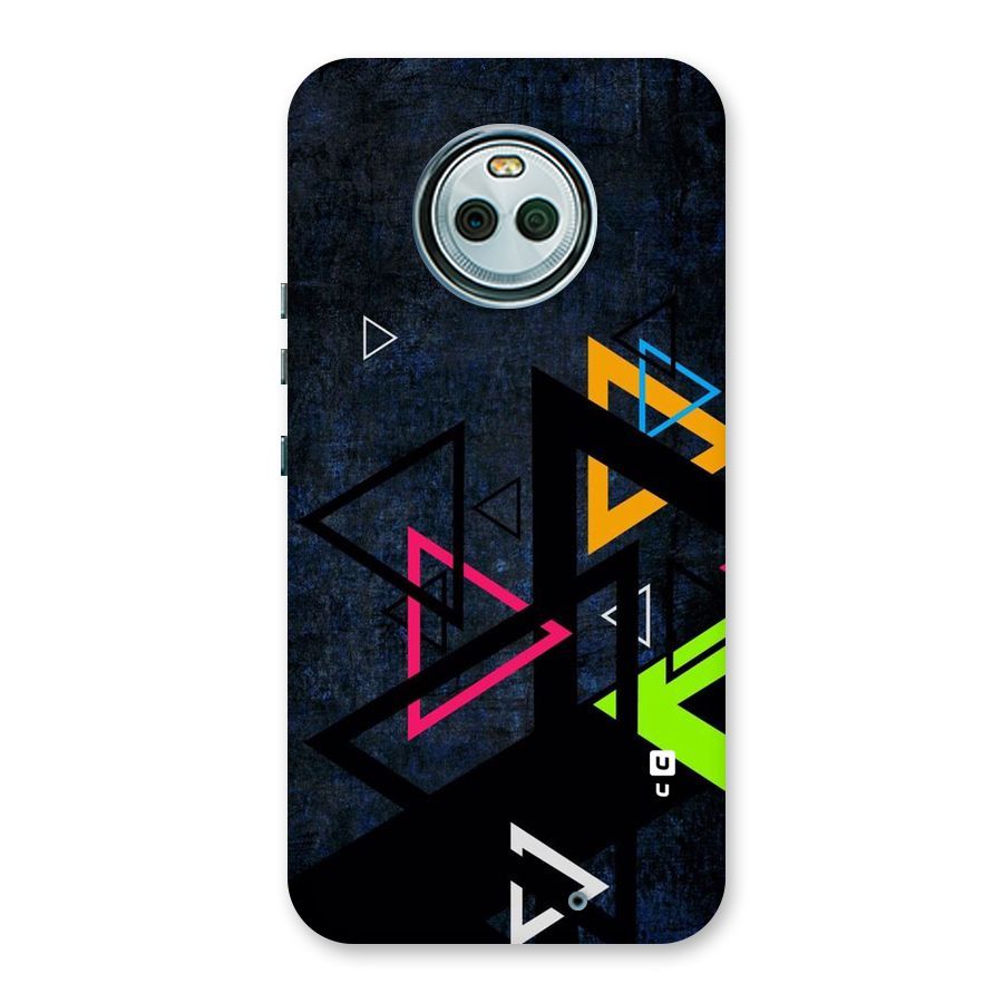 Coloured Triangles Back Case for Moto X4