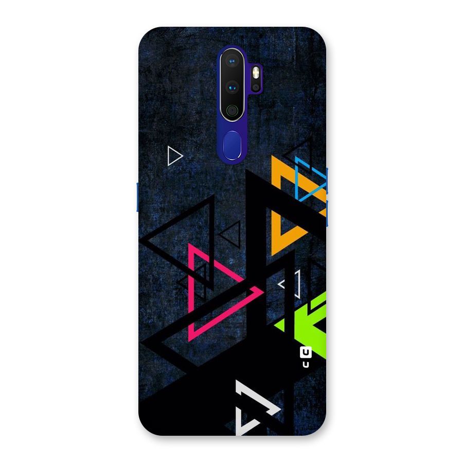 Coloured Triangles Back Case for Oppo A9 (2020)