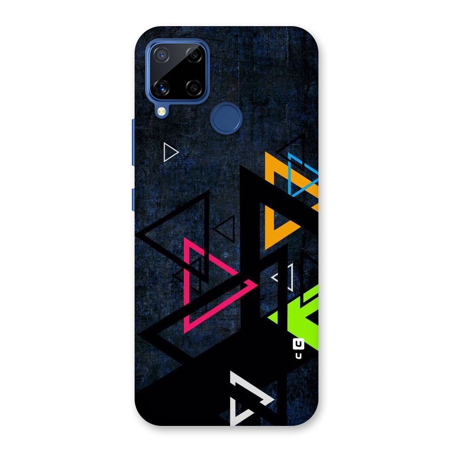 Coloured Triangles Back Case for Realme C15