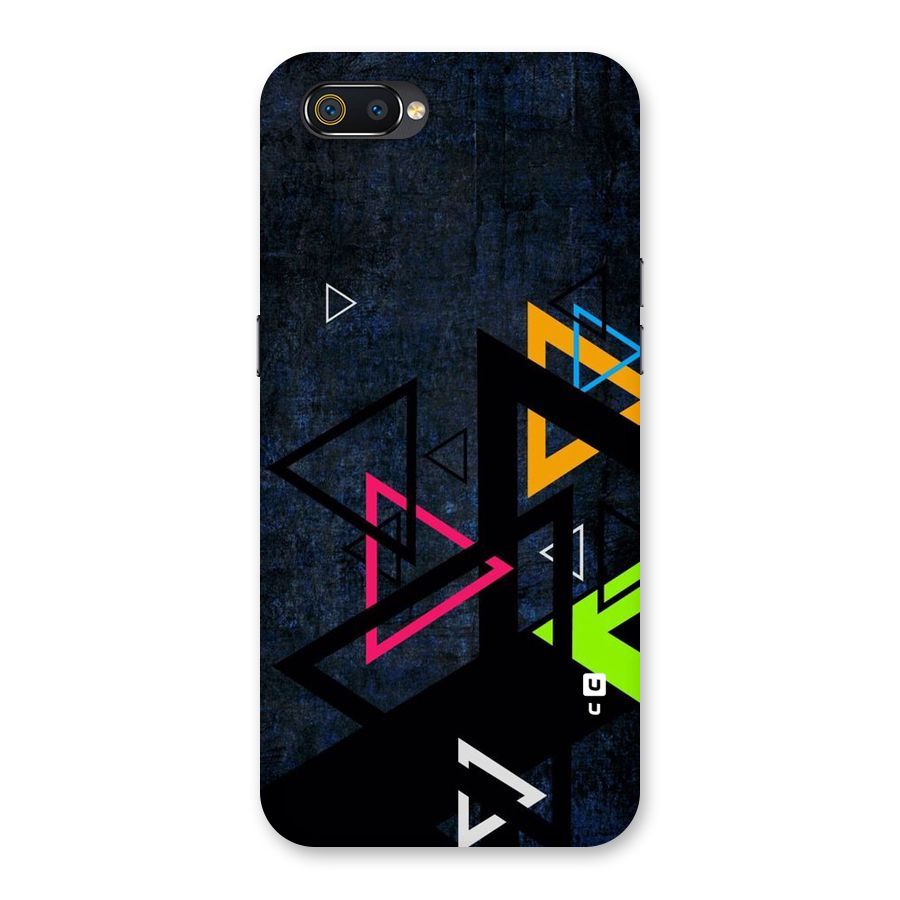 Coloured Triangles Back Case for Realme C2
