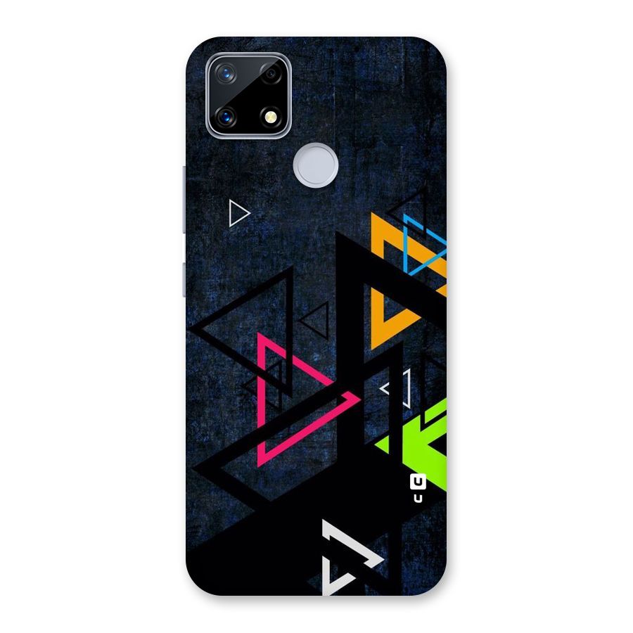 Coloured Triangles Back Case for Realme Narzo 20