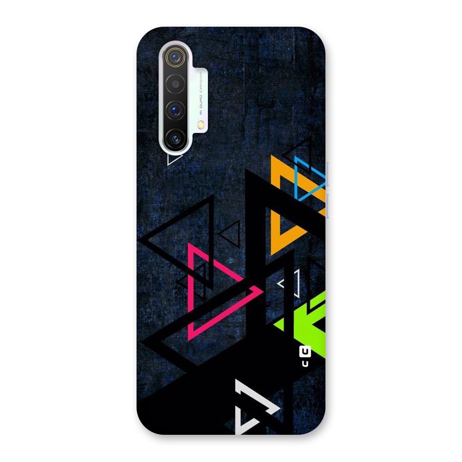 Coloured Triangles Back Case for Realme X3