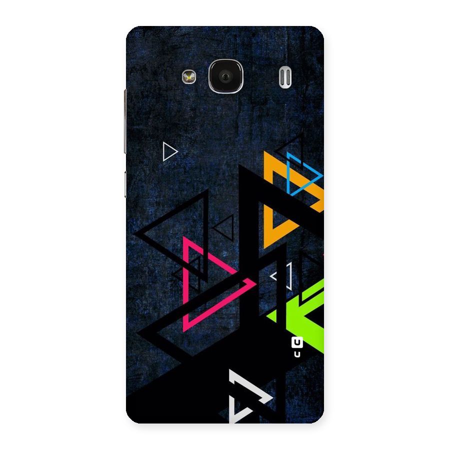 Coloured Triangles Back Case for Redmi 2s