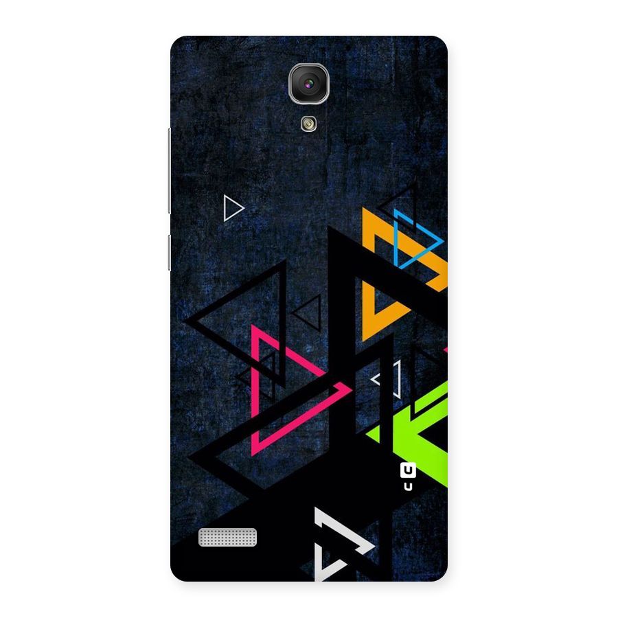 Coloured Triangles Back Case for Redmi Note