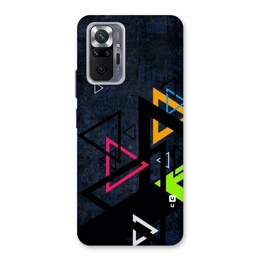 Coloured Triangles Back Case for Redmi Note 10 Pro Max