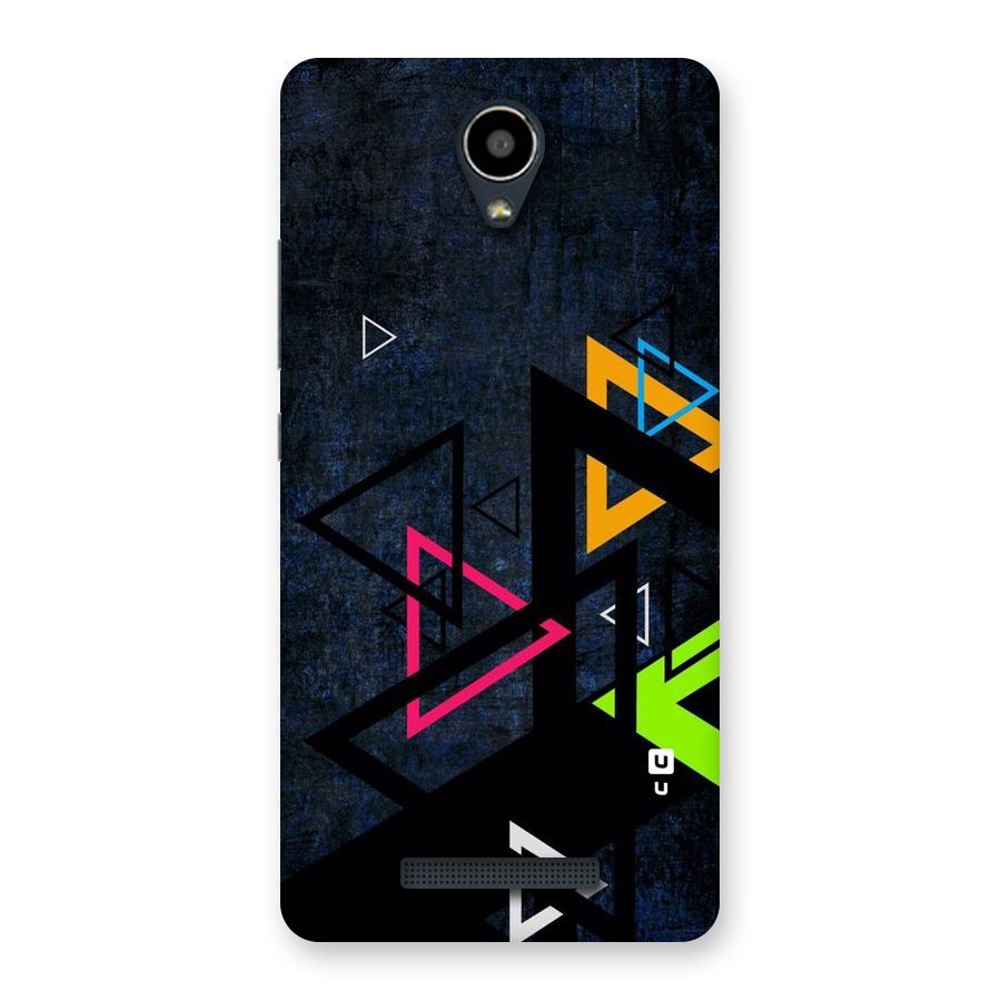 Coloured Triangles Back Case for Redmi Note 2