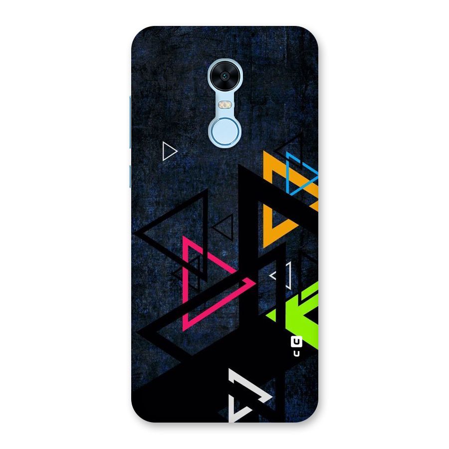 Coloured Triangles Back Case for Redmi Note 5