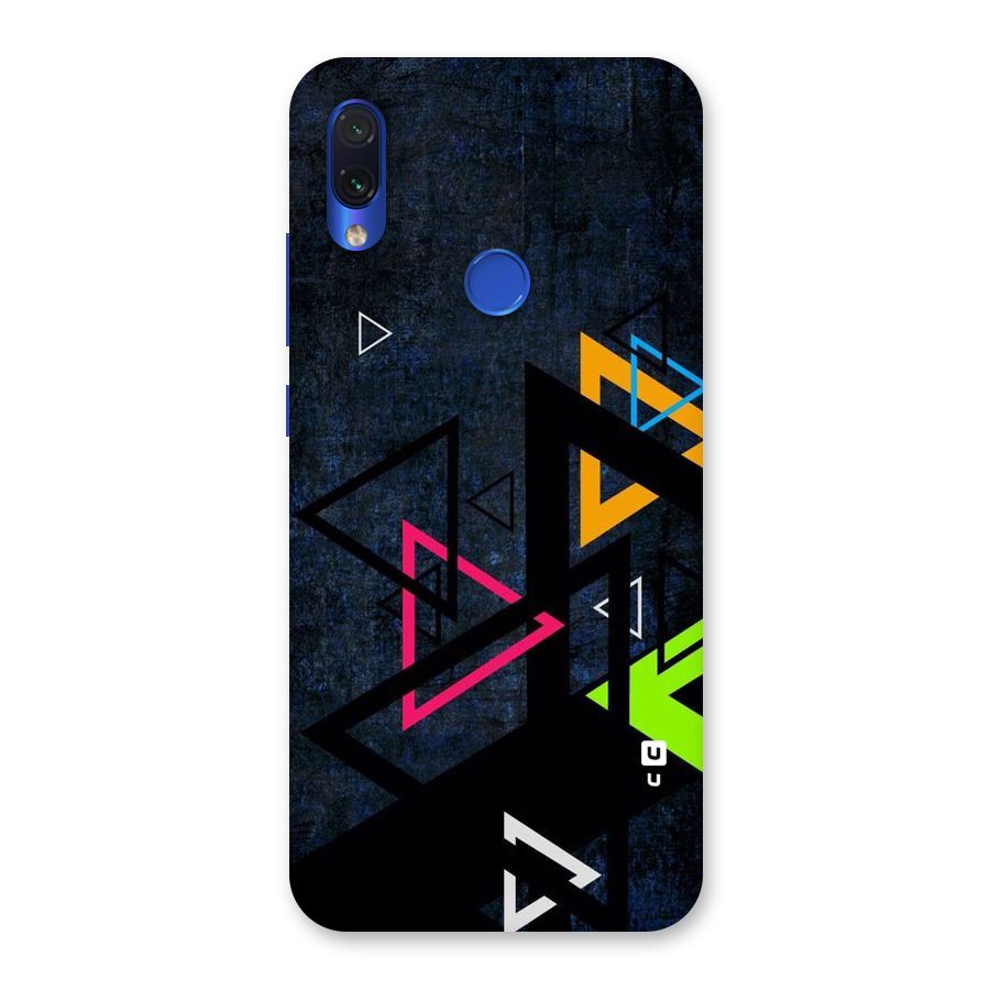Coloured Triangles Back Case for Redmi Note 7