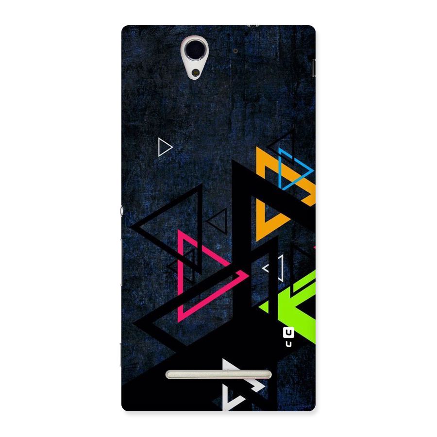 Coloured Triangles Back Case for Sony Xperia C3