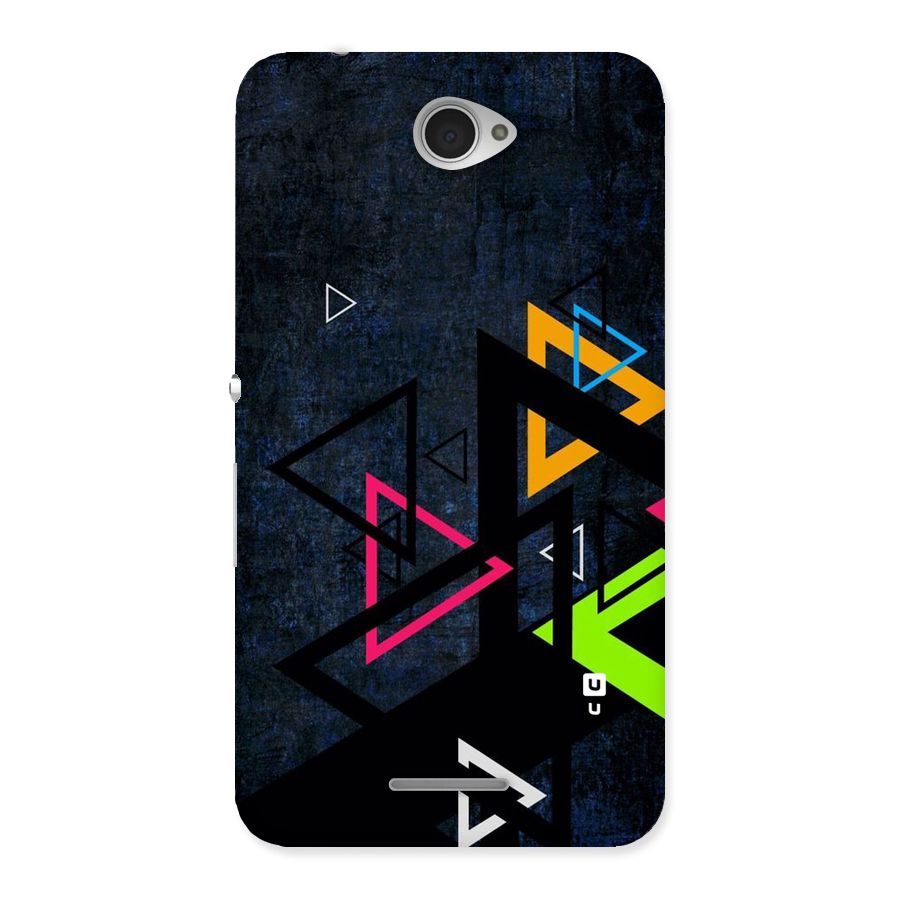 Coloured Triangles Back Case for Sony Xperia E4