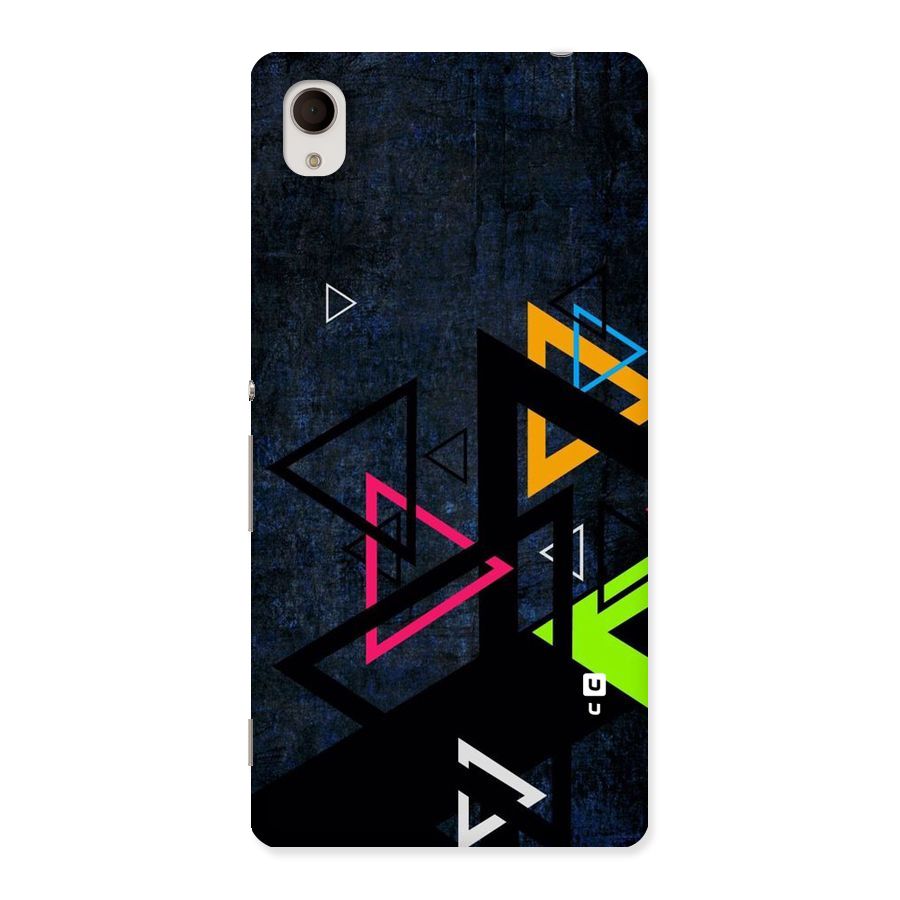 Coloured Triangles Back Case for Sony Xperia M4