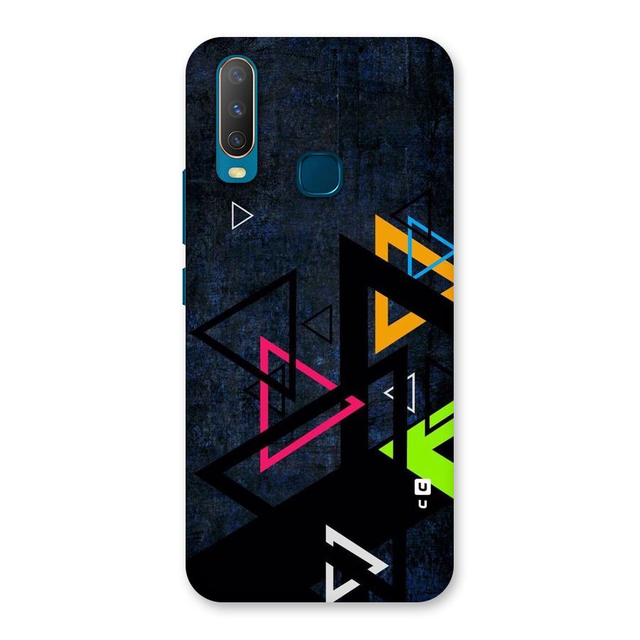 Coloured Triangles Back Case for Vivo U10