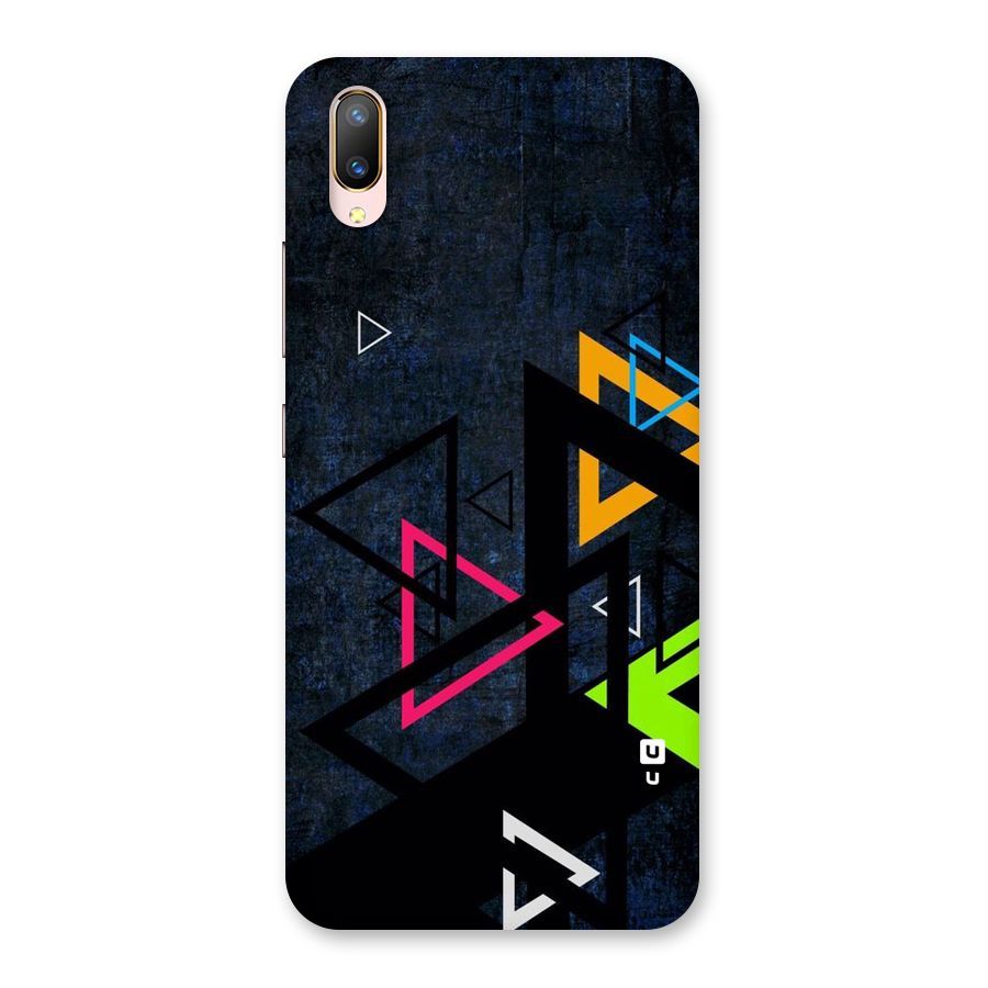 Coloured Triangles Back Case for Vivo V11 Pro