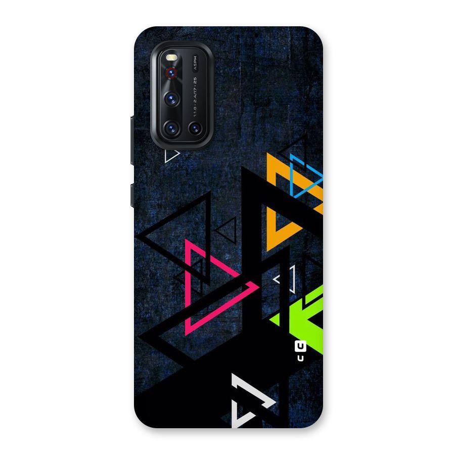 Coloured Triangles Back Case for Vivo V19