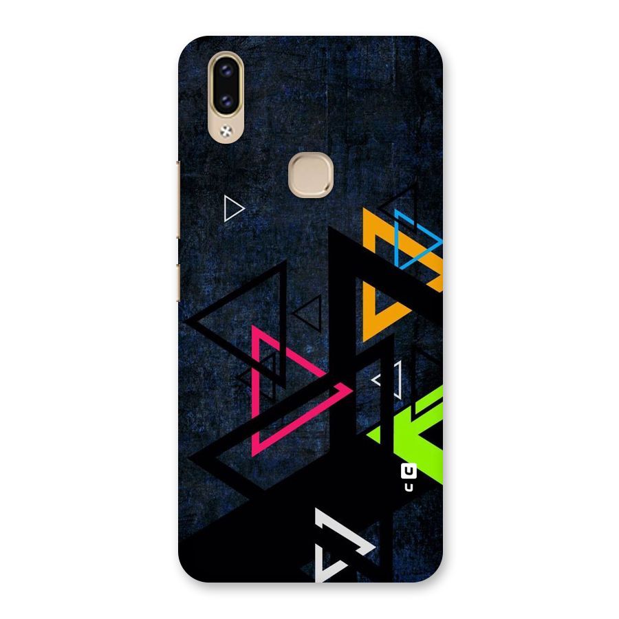 Coloured Triangles Back Case for Vivo V9 Youth