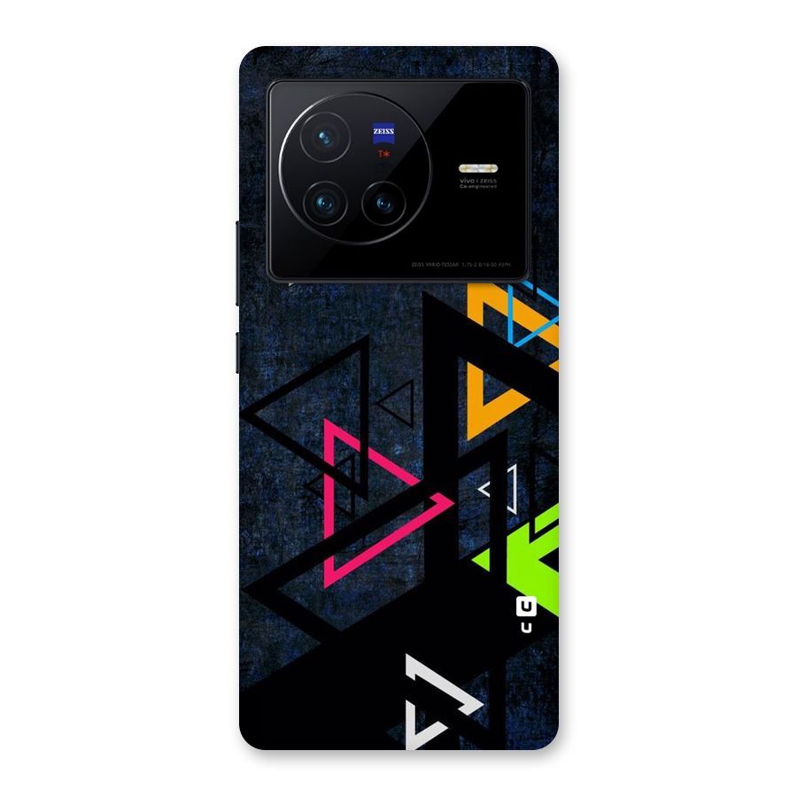 Coloured Triangles Back Case for Vivo X80