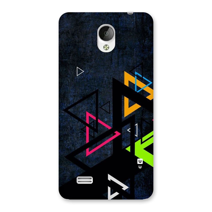 Coloured Triangles Back Case for Vivo Y21