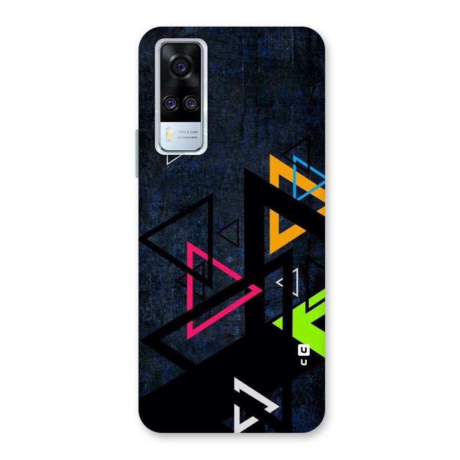Coloured Triangles Back Case for Vivo Y31