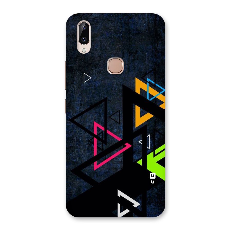 Coloured Triangles Back Case for Vivo Y83 Pro