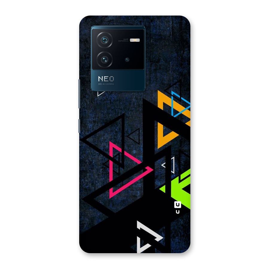 Coloured Triangles Back Case for Vivo iQOO Neo 6 5G
