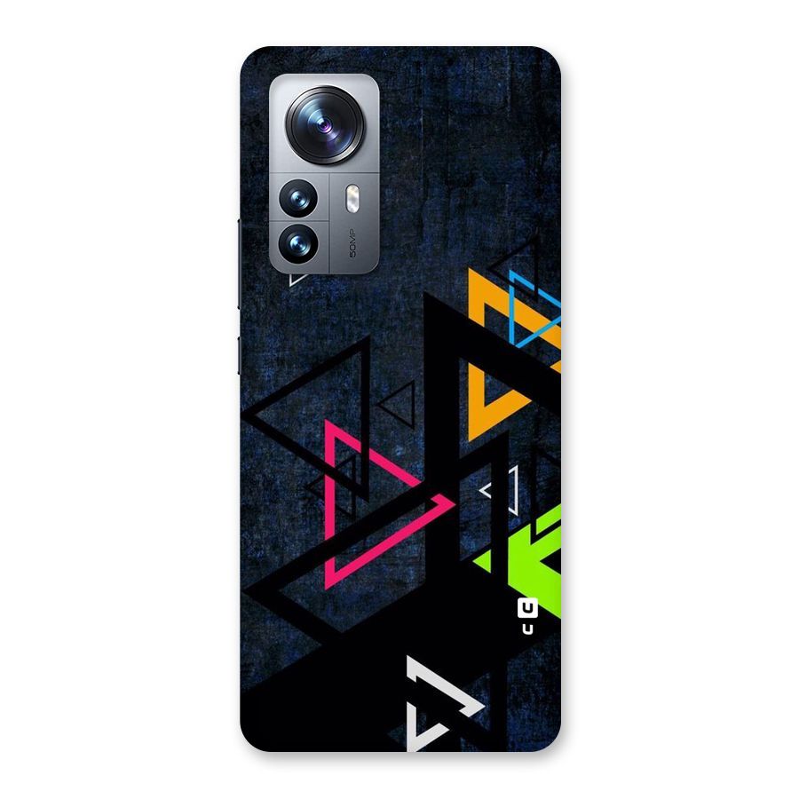Coloured Triangles Back Case for Xiaomi 12 Pro