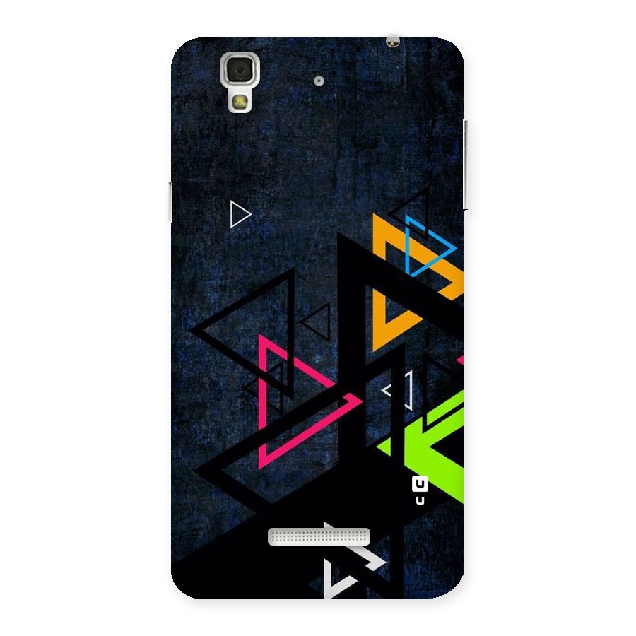 Coloured Triangles Back Case for YU Yureka Plus