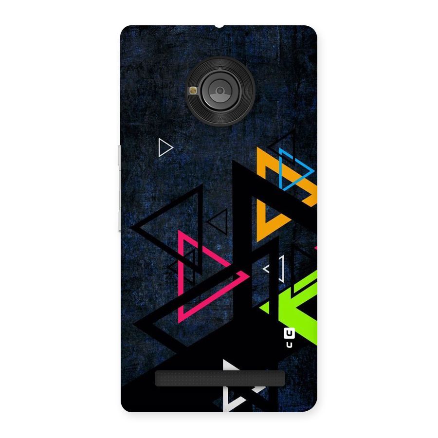 Coloured Triangles Back Case for Yu Yunique